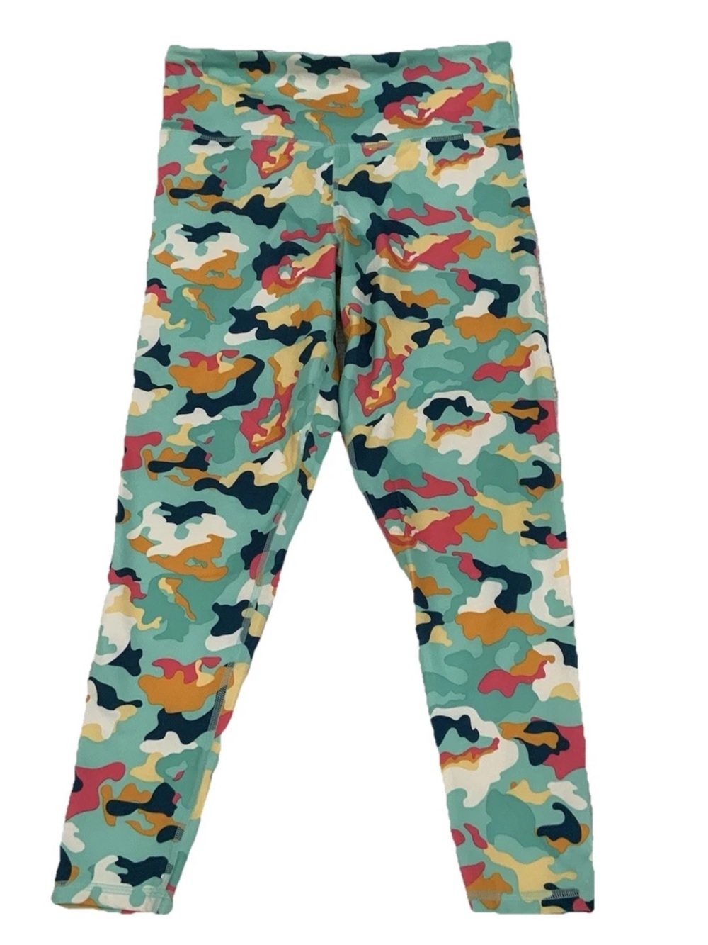 Champion Leggings Athletic Ankle Women's XL Muticolor Camo Yoga Workout Running